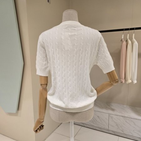 라운드 가을 꽈배기 니트