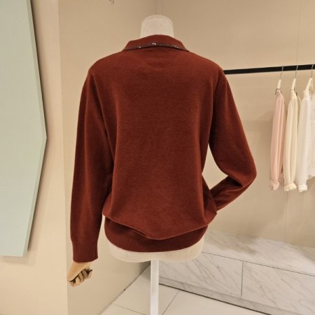 언발 스톤 카라 니트