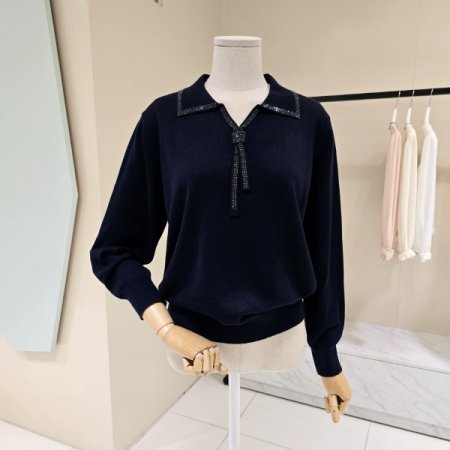 카라넥 큐빅 타이 니트