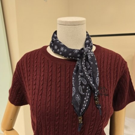 스카프 가을 꽈배기 니트