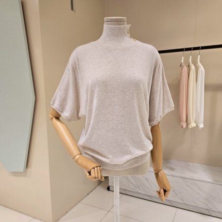 루즈핏 캐시혼방 폴라니트