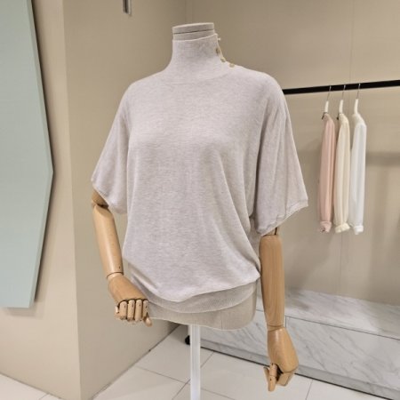 루즈핏 캐시혼방 폴라니트