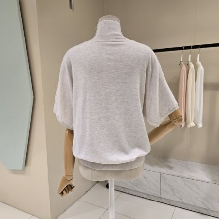 루즈핏 캐시혼방 폴라니트