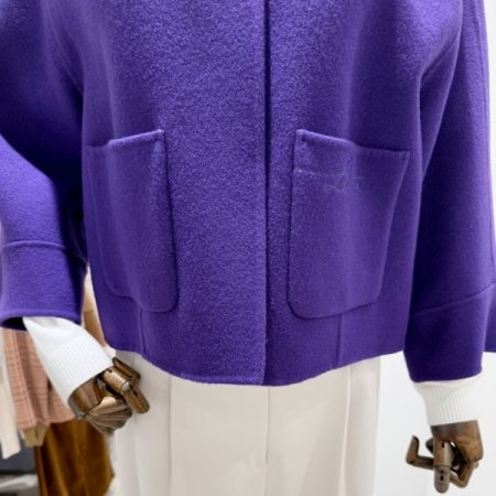 핸드메이드 노카라 울자켓