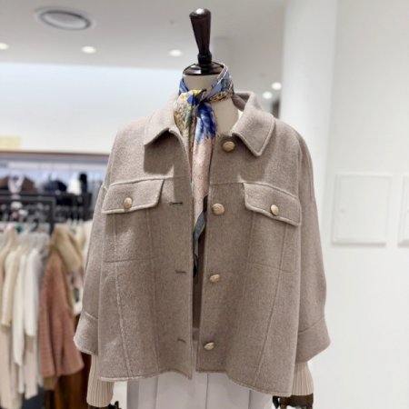 핸드메이드 오버핏 숏 7부자켓