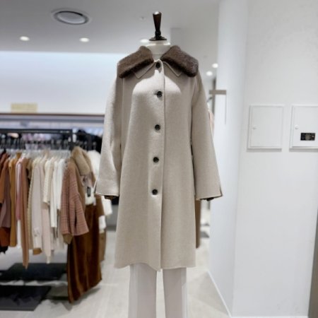 털카라 울캐시미어 슬릿롱코트