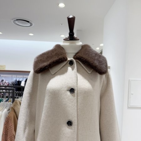 털카라 울캐시미어 슬릿롱코트