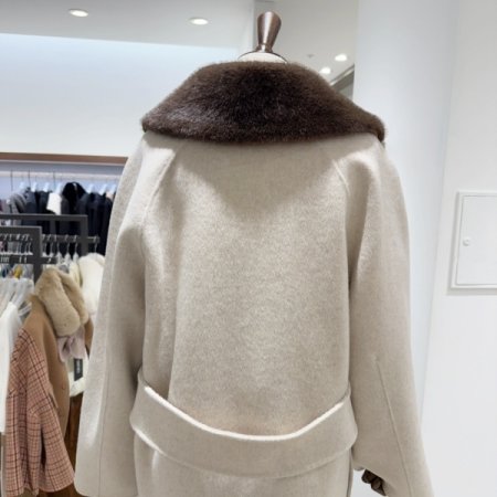 털카라 울캐시미어 슬릿롱코트