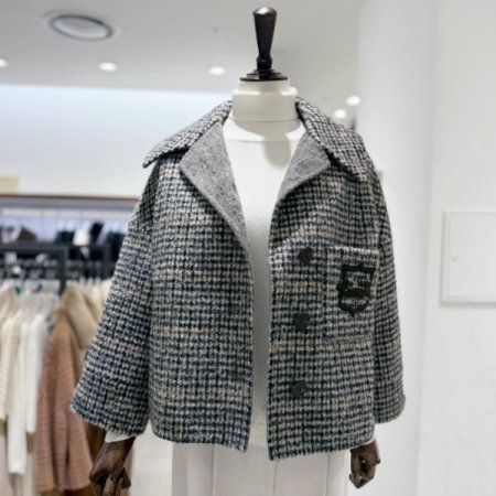 포켓자수 울캐시자켓