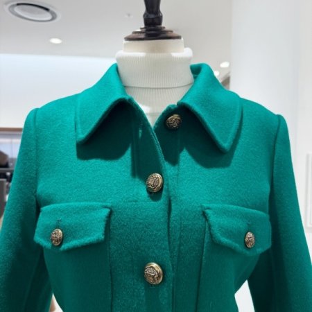 핸드메이드 아웃포켓 숏울자켓