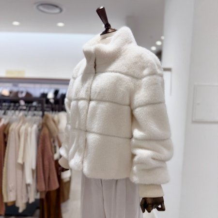 인조 밍크 퍼 자켓