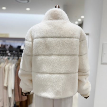 인조 밍크 퍼 자켓