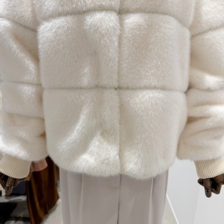 인조 밍크 퍼 자켓