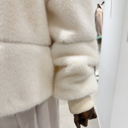 인조 밍크 퍼 자켓