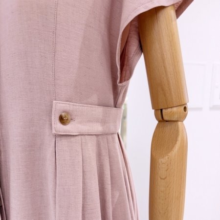 허리 비죠 셔츠 원피스