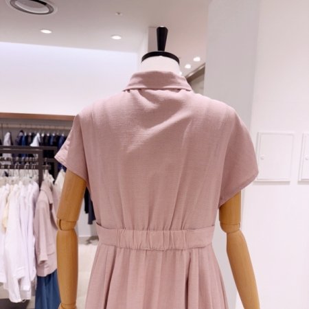 허리 비죠 셔츠 원피스