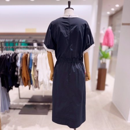 립 배색 원피스