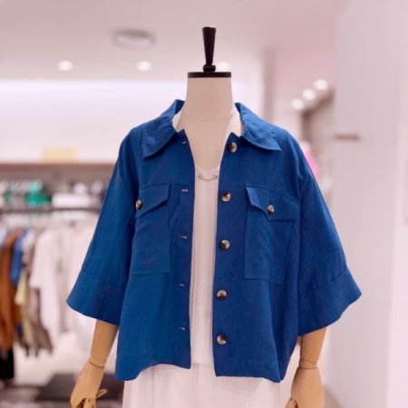 아웃포켓 린넨 자켓