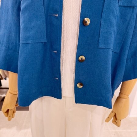 아웃포켓 린넨 자켓