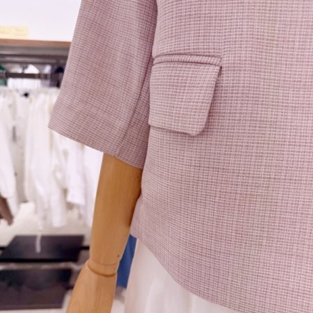 버튼 반팔 자켓