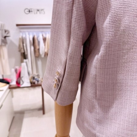 버튼 반팔 자켓