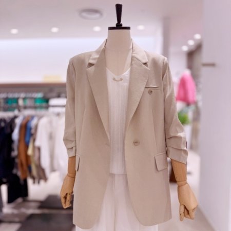 소매 셔링 재킷