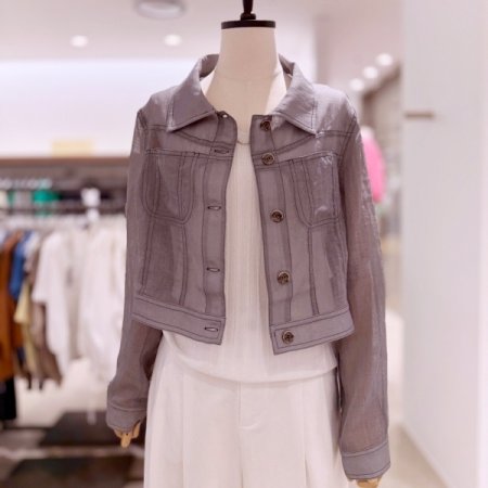 시스루 숏 자켓