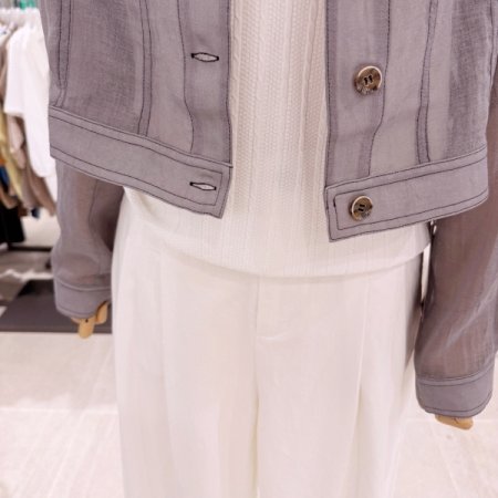 시스루 숏 자켓