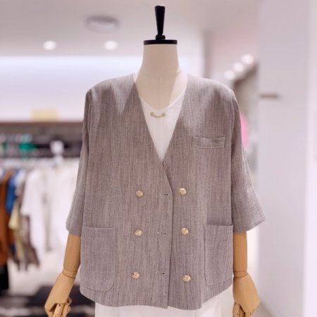 금테 단추 자켓