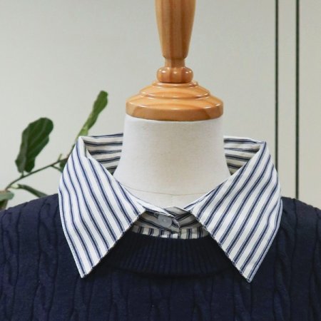 조끼레이어드셔츠니트