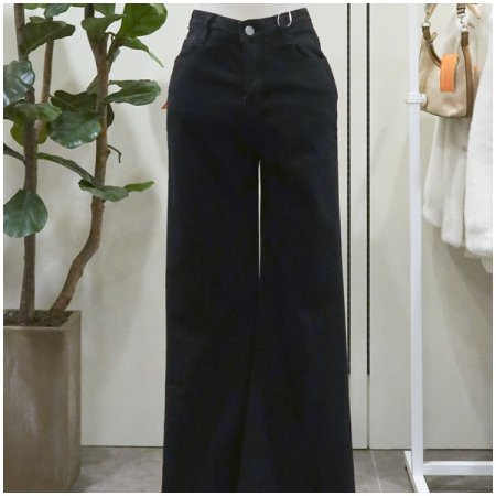 모브생지부츠컷데님팬츠