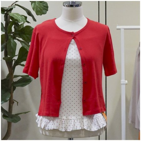 도트프릴가디건세트