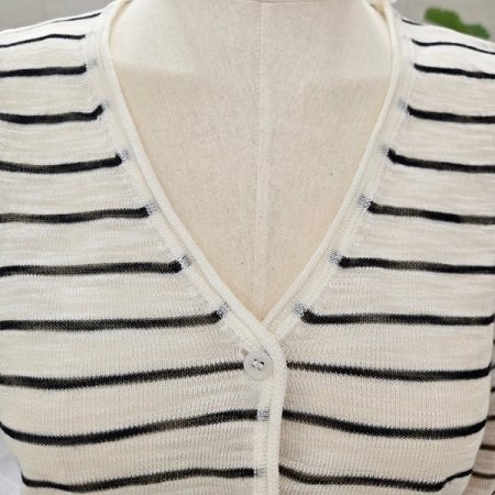 머랭린넨긴팔가디건