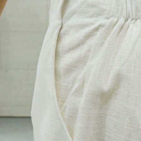 린넨뒷밴딩반바지