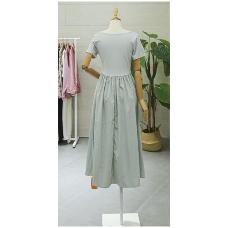 포인트라운드롱원피스