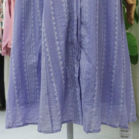 카라버튼롱원피스