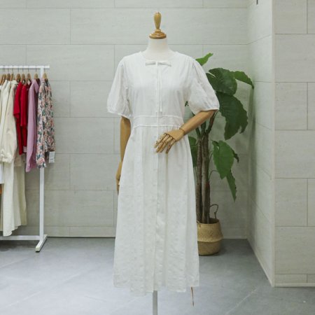 유즈앞리본롱원피스