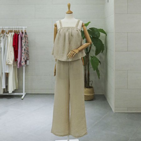 로멘민소매팬츠세트