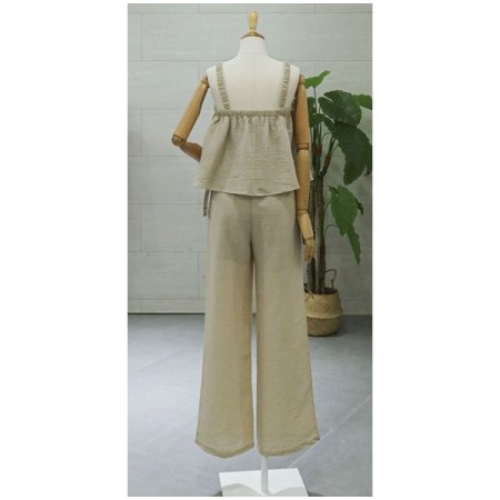 로멘민소매팬츠세트