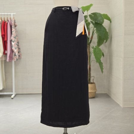 스카프포인트벨트스커트