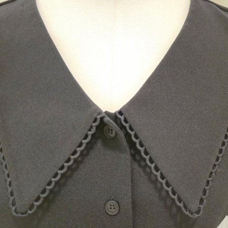 물결레이스카라반팔블라우스