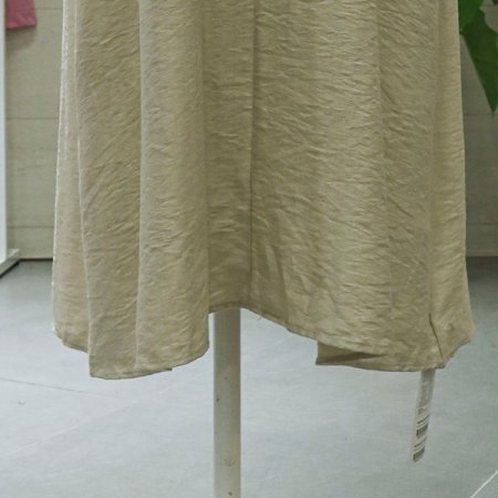 브이넥배색롱원피스