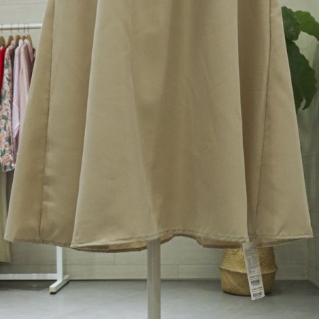 맥시롱민소매뒤트임원피스