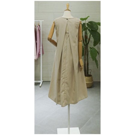 맥시롱민소매뒤트임원피스