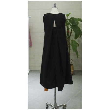 맥시롱민소매뒤트임원피스