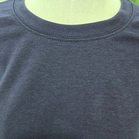 밑단밴딩배색반팔티셔츠