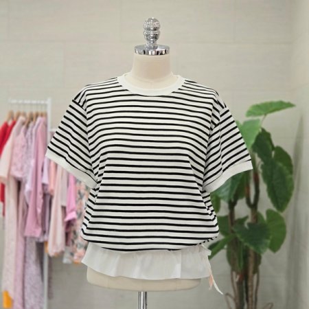 퍼스트단가라반팔티셔츠