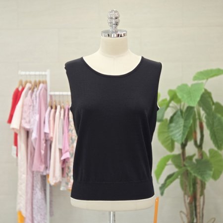 배색민소매티셔츠