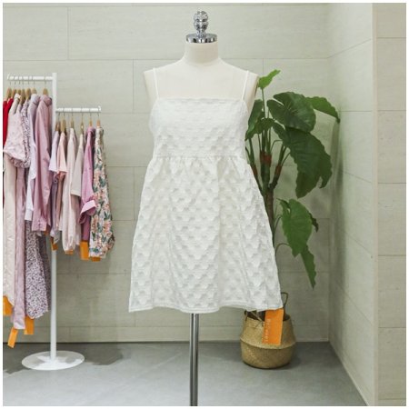 꽃쟈가드민소매미니원피스