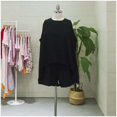 린넨민소매팬츠세트